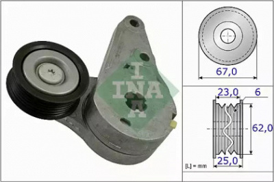 WILMINK GROUP wg1253526 -  Натяжная планка, поликлиновой ремень